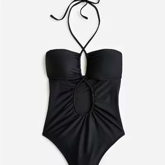 J.Crew Cutout halter one-piece swimsuit, NWT Size 14 - Picture 3 of 3